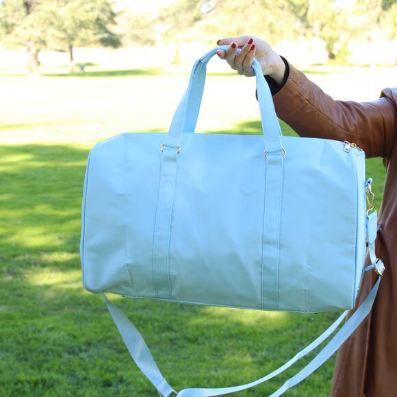 Duffle Bag, Travel Bag with Shoulder Strap - Gym Duffle Bag, Weekender Bag - Picture 13 of 15